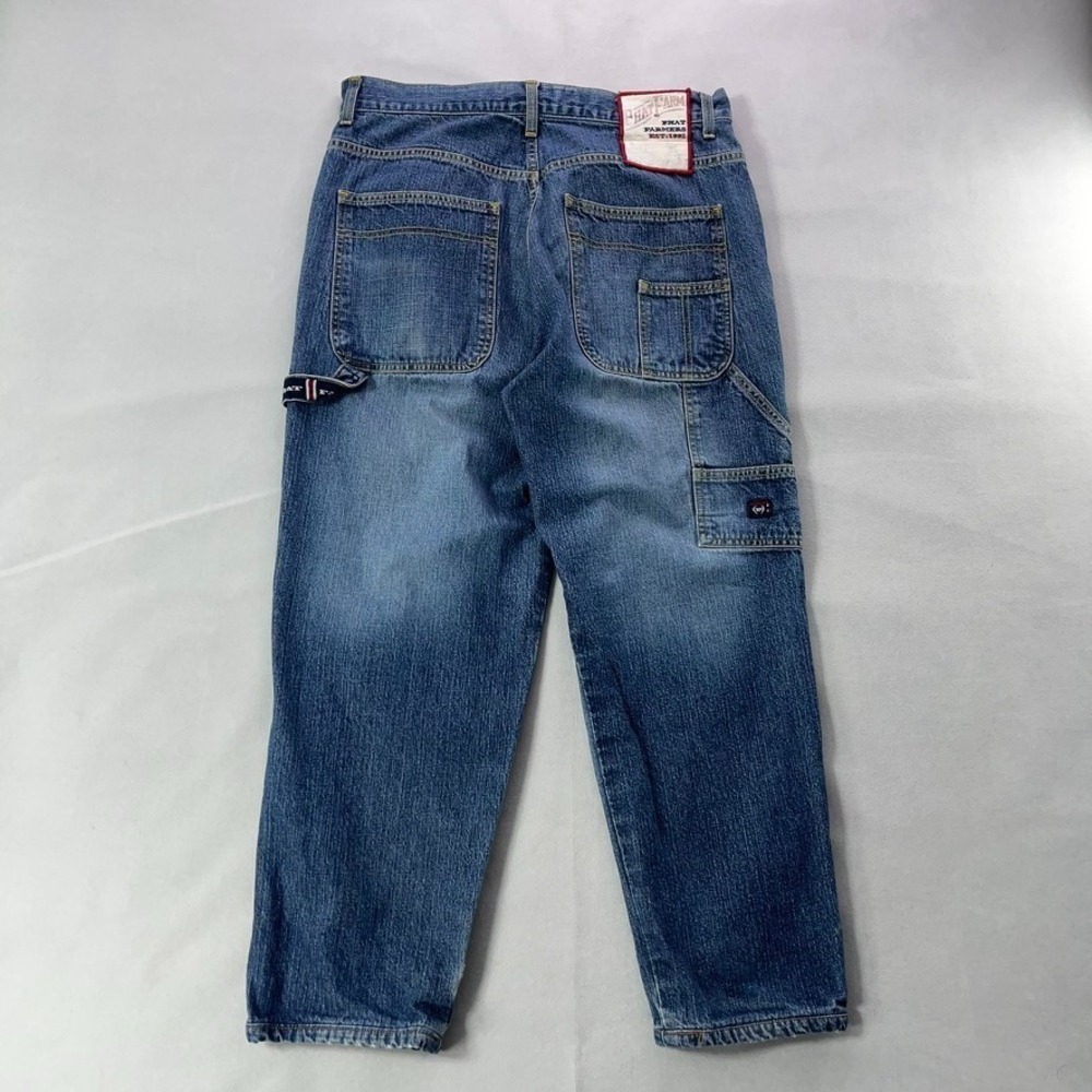 Vintage Phat Farm Carpenter Jeans Men 34 Baggy Loose Wide Leg Y2K
